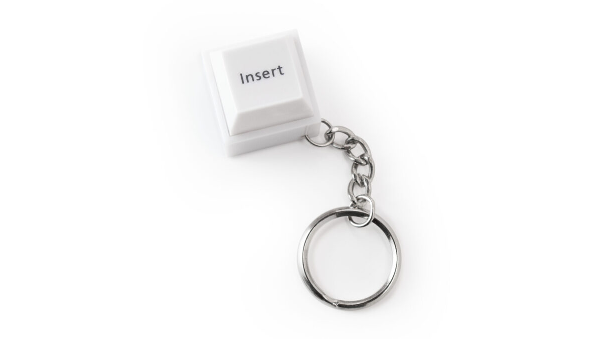 A low cost high quality Insert Keychain