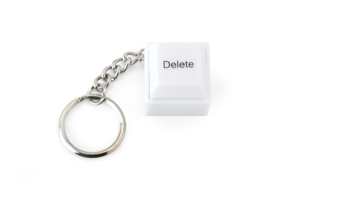 Delete Key keychain keyboard button